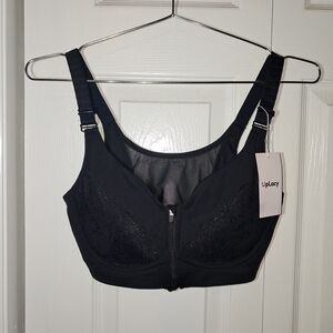 NWT! Black Women's Intimate Zip Up Bra